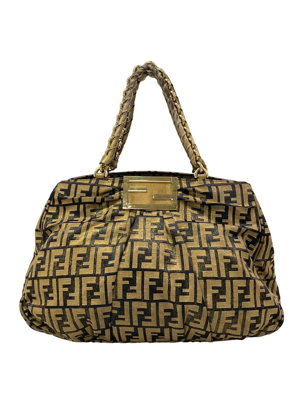 Fendi Zucca Gold Jacquard Tote Bag #363452F10B